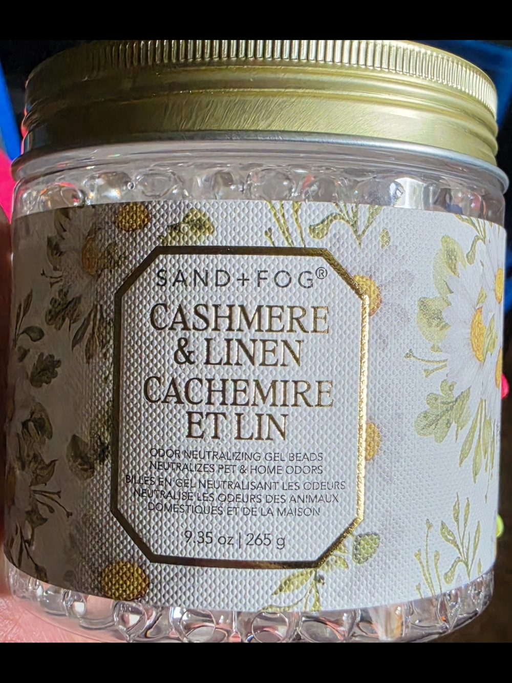 Sand + Fog Cashmere & Linen Gel Beads Air Freshener - White